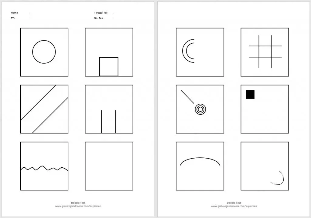 DOODLE TEST & GRAFOLOGI