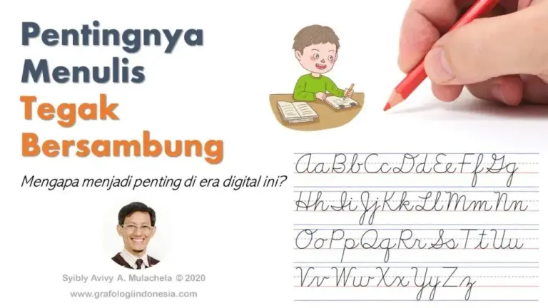 Pentingnya belajar menulis - terutama menulis sambung - pada anak-anak 1