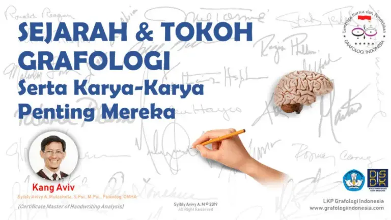 Sejarah & Tokoh Grafologi Serta Karya-Karya Penting Mereka