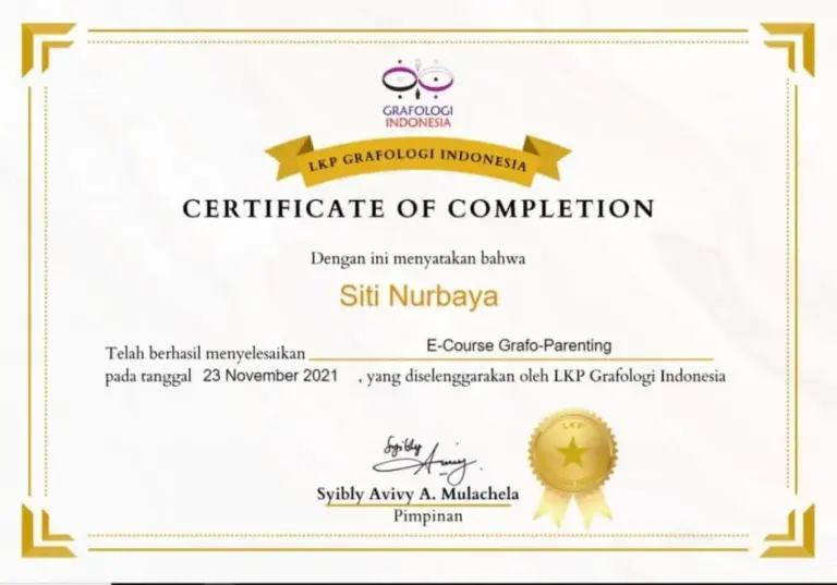 certificate of completion